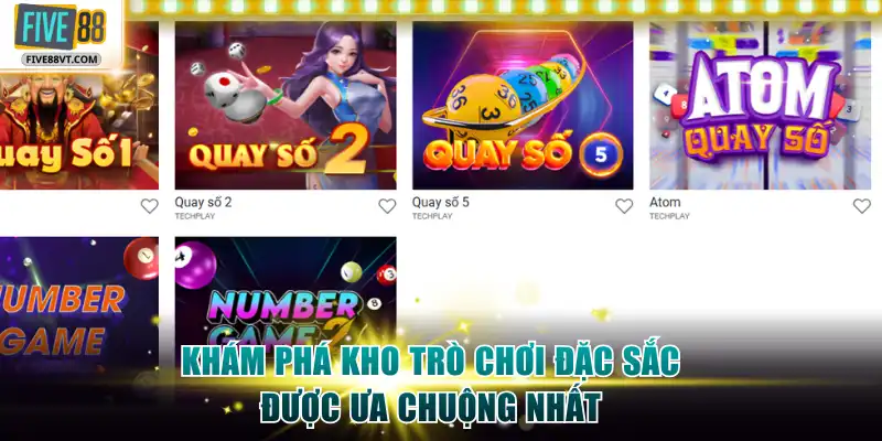 Khám phá kho trò chơi đặc sắc được ưa chuộng nhất